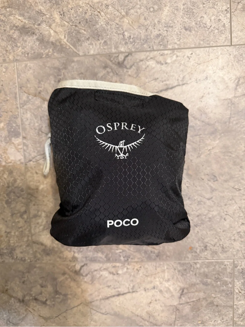 OSPREY Blue Child Carrier Backpack with Black Carry Poco Bag